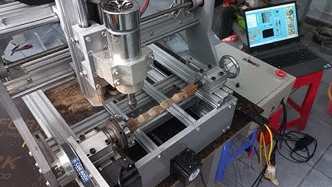 CNC mini 500x500mm size 360x380mm Spindle 500w Nema23-XYZA A-K02-63mm 4 chấu