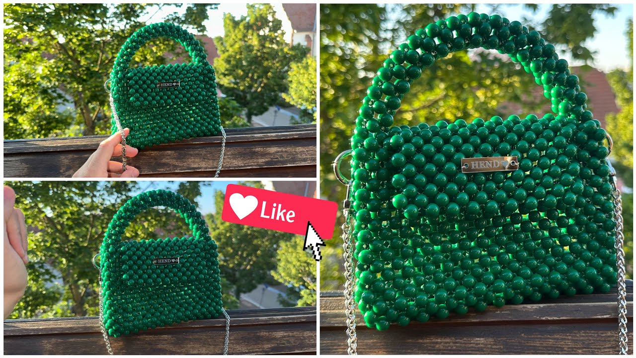 شرح مبسط و سهل  لكيفية صنع الصاك أخر مودا 🔥comment faire les sac à perles tendance 2023❤️