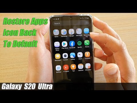 Galaxy S20/S20+: How to Restore App’s Icon Back to Default