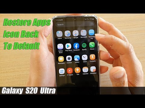 Galaxy S20/S20+: How to Restore App&rsquo;s Icon Back to Default