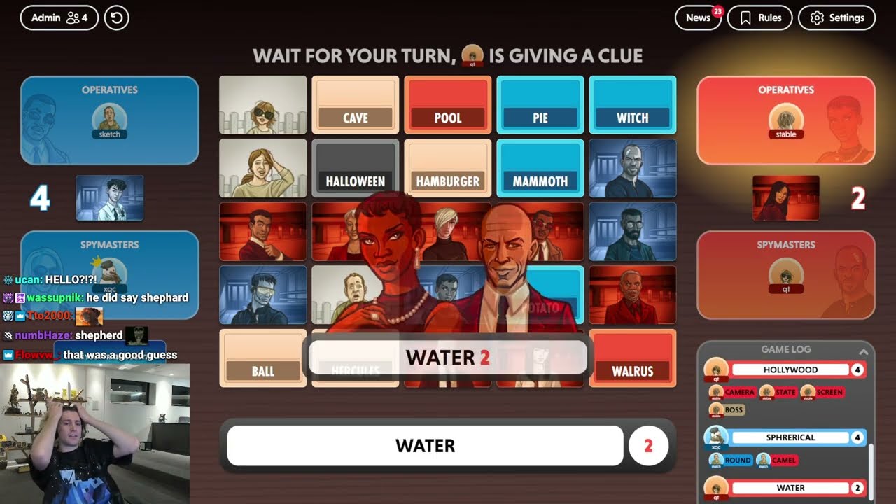 xQc Plays CODENAMES with Friends!