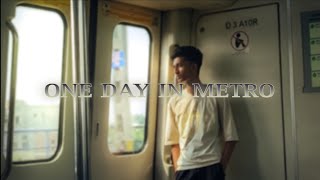 “One Day ” in Metro / full rush day + CUET EXAM //#vlog :- 14
