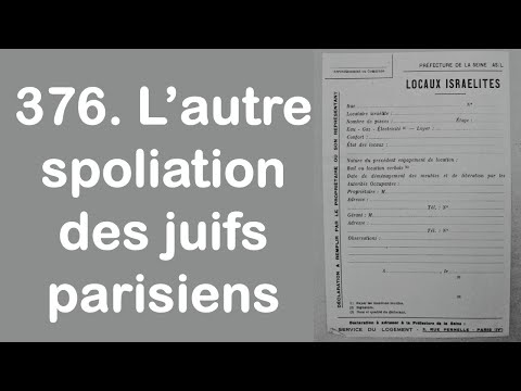 376. L'autre spoliation des juifs parisiens