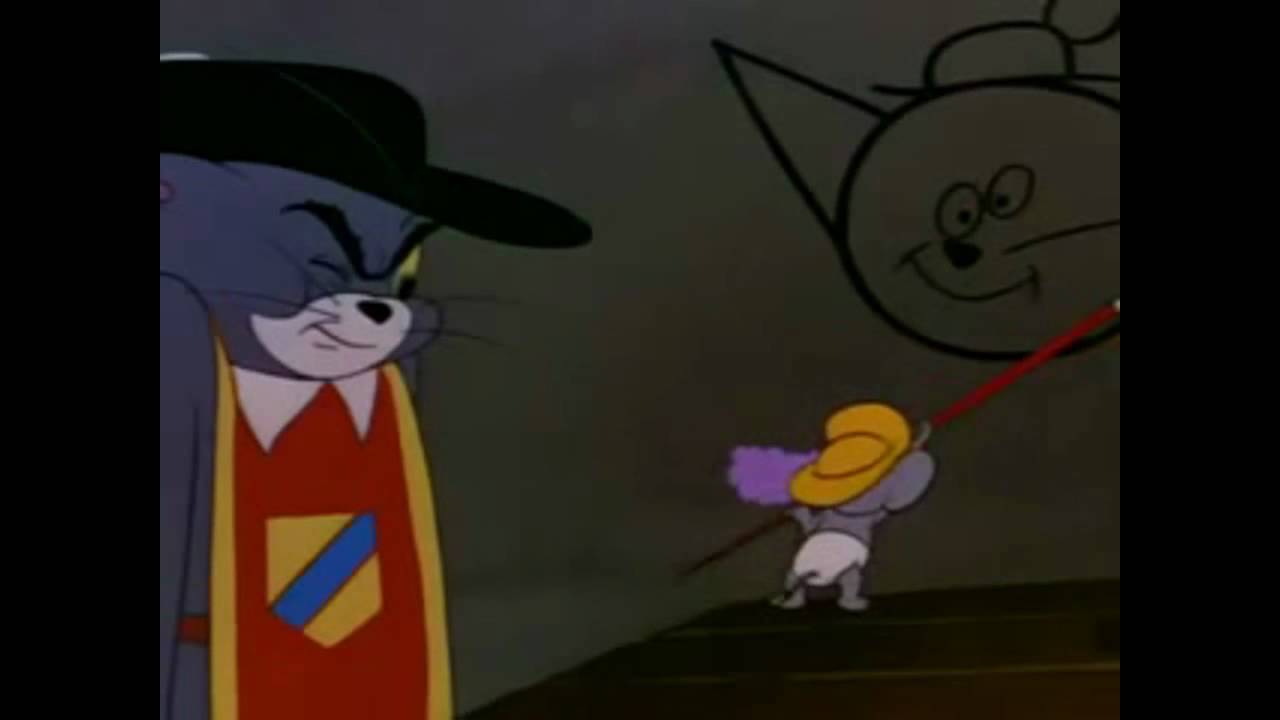 Том и джерри 65. Том и Джерри мушкетеры. Том и Джерри 1952. Том и Джерри защищайтесь месье кот. Мышонок Мушкетер том и Джерри.