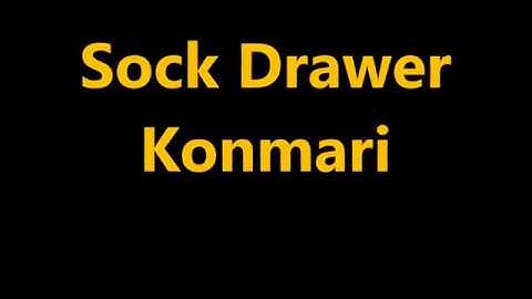 Sock Drawer Declutter with Konmari method - saves so much space!!