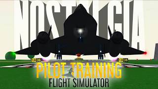 NOSTALGIA | Pilot Training Flight Simulator (Roblox)