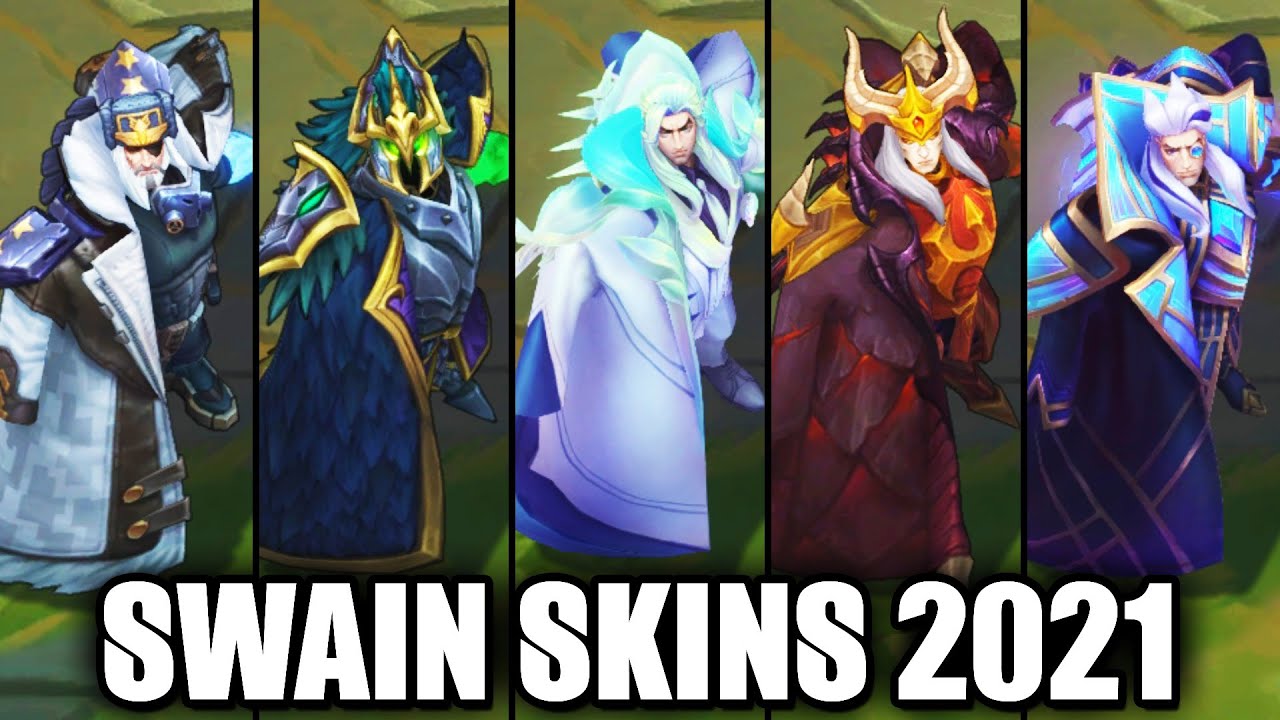 swain lol  Update 2022  All Swain Skins Spotlight 2021 (League of Legends)