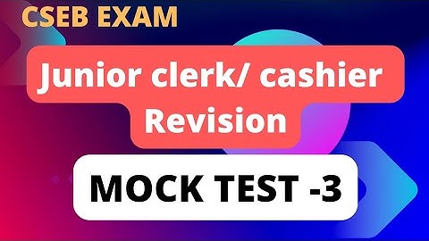 | CSEB EXAM | MOCT TEST -3 | #csebexam #mocktest