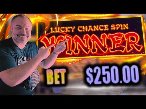 THE GREATEST LUCKY CHANCE SPIN WINNER ON A $250/BET In Las Vegas!!