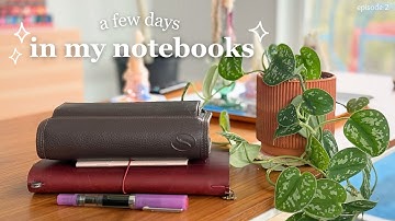 a cozy week of journaling ✸ travelers notebook & filofax