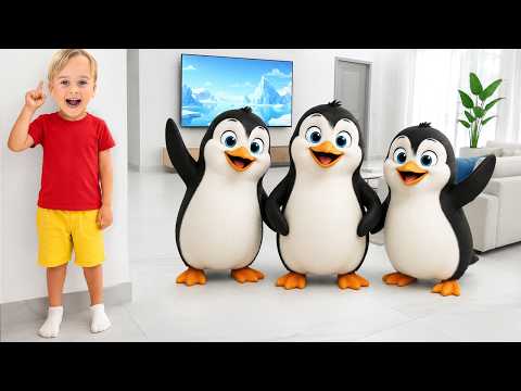 Giant Arctic animals escaped from the fridge! Fun adventures