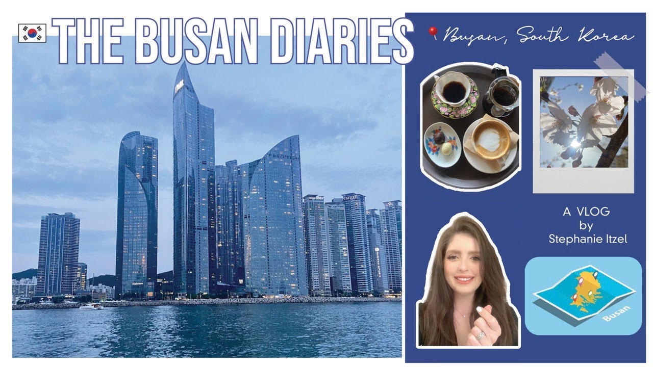 A week in my life in Busan, South Korea - cafe & restaurant hopping - cherry blossom times - chores