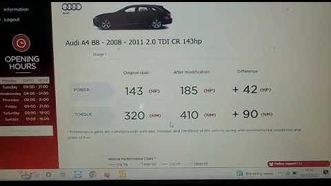 Audi A4 2.0 TDI in today for a custom stage one remap and gearbox tune