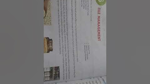 Class-3rd (computer) Lesson:-6 (File Management)