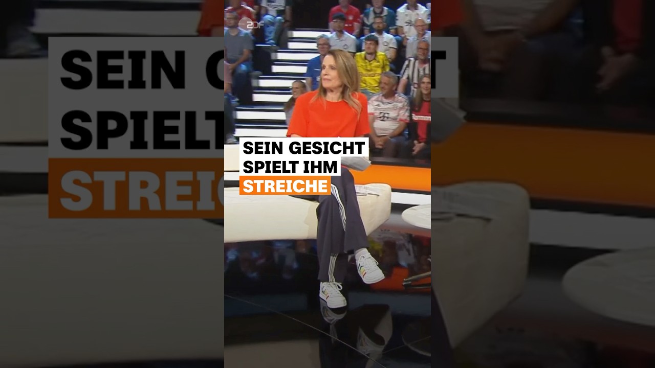 Er meint es nett, sein Gesicht nicht immer 😅 | sportstudio | #shorts