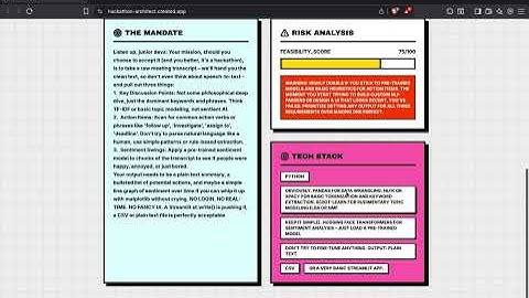 The Hackathon Architect