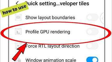 how to use profile GPU rendering setting / Developer option setting || @TechnicalShivamPal
