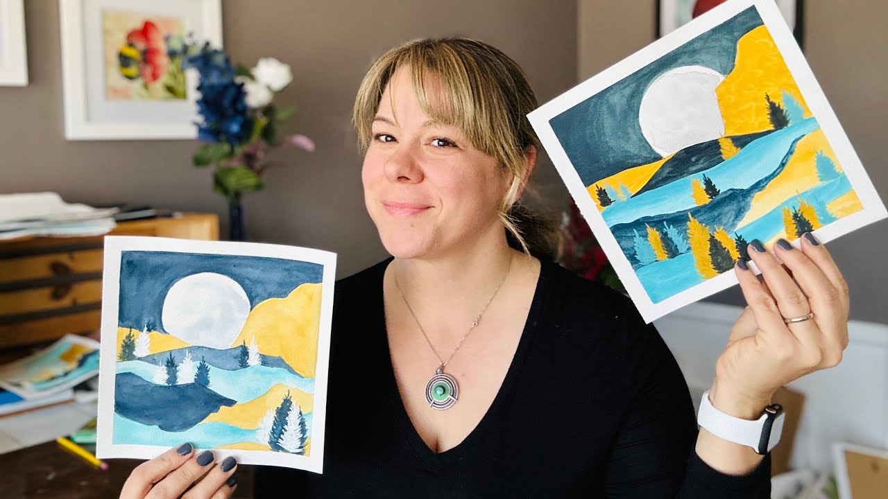 Gouache vs Watercolor. Which one is better for this style of painting