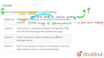 Find out the incorrect statement from the following .  | CLASS 12 | NTA NEET TEST 101 | BIOLOGY ...