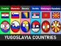 Croatia vs slovenia vs bosnia vs serbia vs montenegro vs north macedonia  country comparison