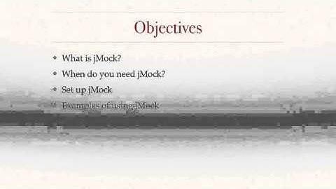 Introduction to JMock