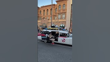The Ecto-1 was recently added to the Mega Movie Parade at Universal Studios Florida. #Ghostbusters
