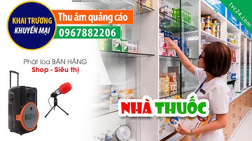 Thu âm khai trương Nhà Thuốc Nguyên Khang MC nữ đọc quảng cáo khuyến mại