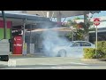 Burnout in front of lnp politician ros bates news report