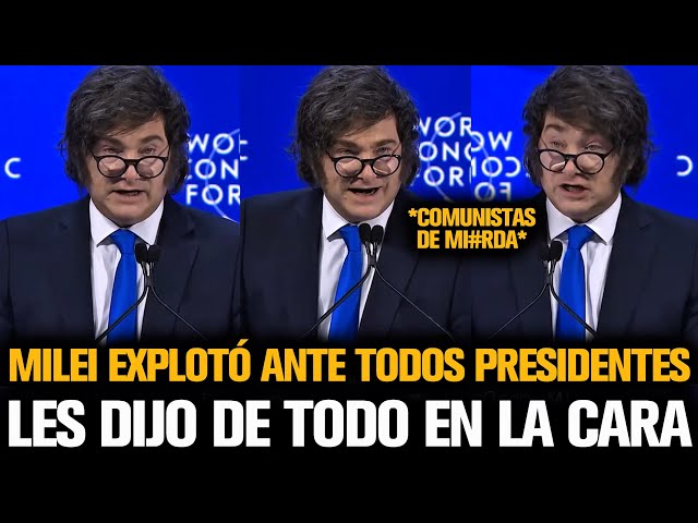 MILEI EXPLOTÓ ANTE TODOS PRESIDENTES Y LES DIJO DE TODO EN LA CARA
