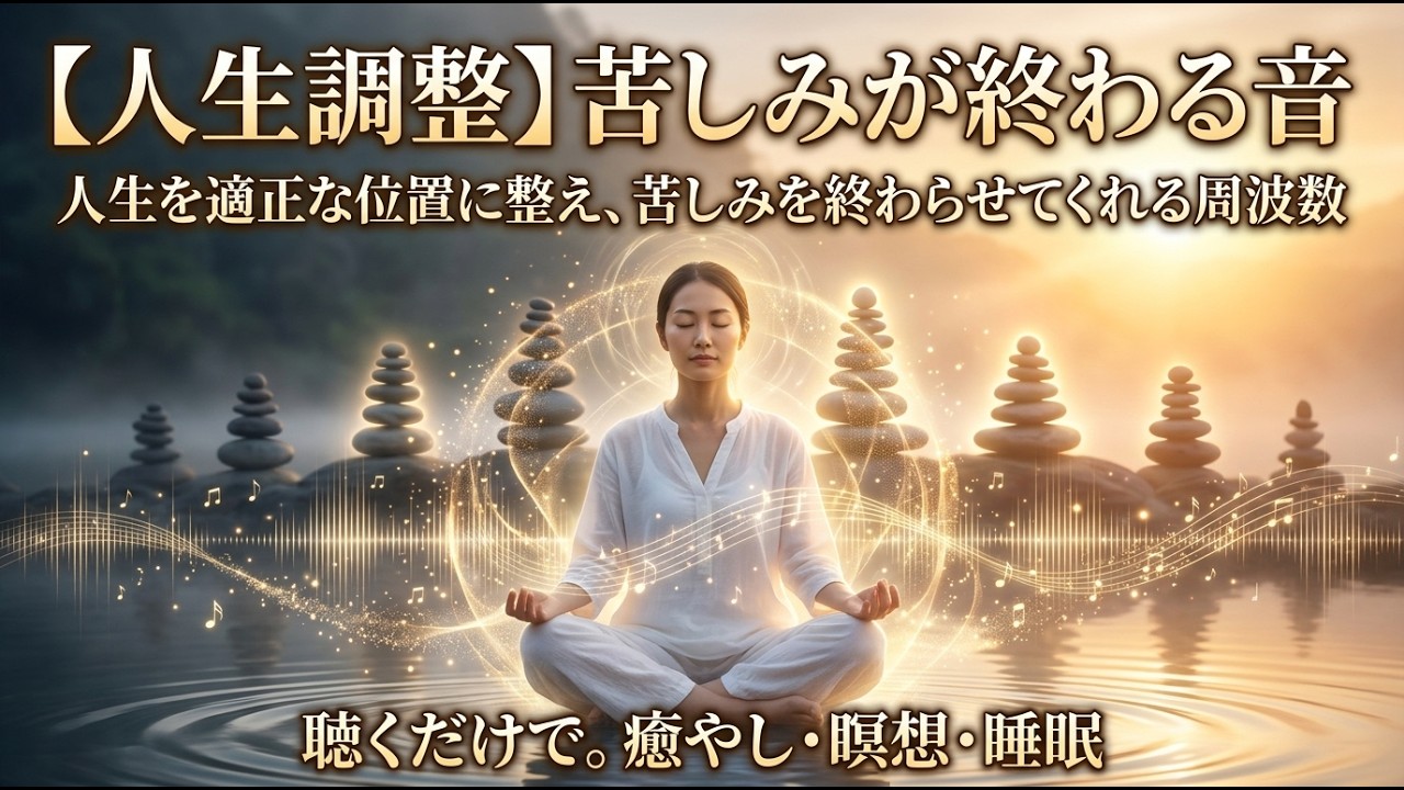 この音はあなたの人生を適正な位置に調整して苦しみを終わらせてくれます