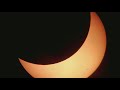(AWESOME VIDEO) Moon moving across face of Sun during the 2017 Eclipse