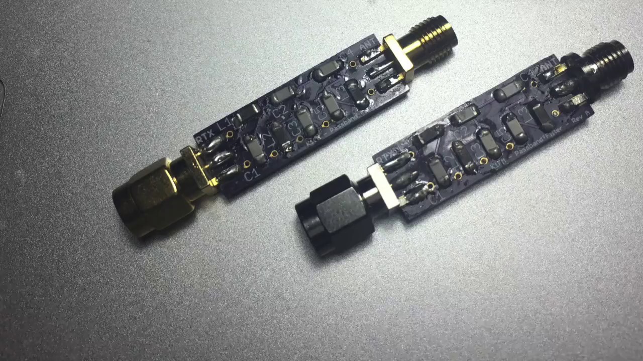 Testing SMD filters for the RTL-SDR dongle