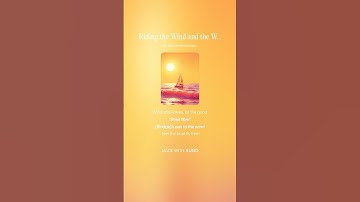 Thumbnail of Riding the Wind and the Waves #music #song #dancemusic #sailing
