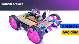 Obstacle avoiding robot without ardunio | IR SENSOR |  L293D IC |