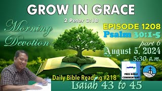Morning Devotion 1208 | Psalm 30:1-5, part 6 | Tagalog | Word of God | Countryside Baptist Church