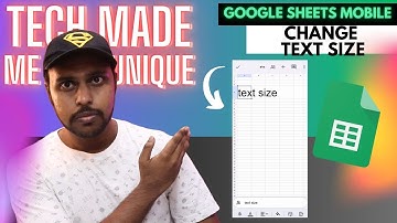 How to change font size google sheets mobile | change font size google sheets mobile