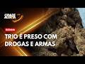 Três homens são presos com drogas e armas em Goiana