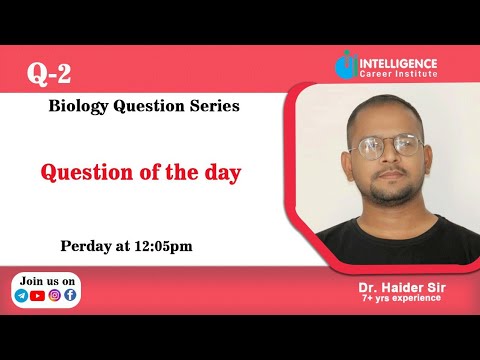 Question Of The Day 2 | dr haider sir |IntelliGence Career Institute ...