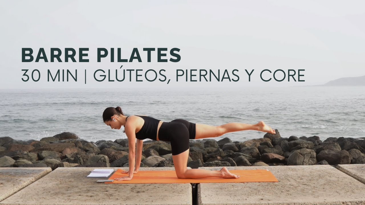 30 MINUTOS DE BARRE PILATES | Tonifica glúteos, abdominales y piernas sin equipamiento 🖤