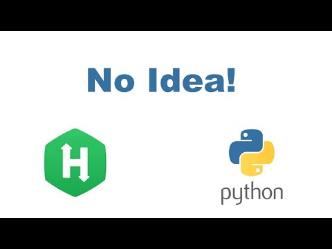 No Idea! using Python