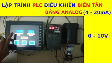 Hướng dẫn lập trình PLC MITSUBISHI điều khiển BIẾN TẦN bằng Analog (Có code)