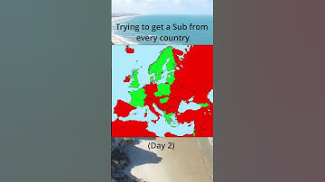 Trying to get a sub from every country (Day 2) #shorts #europe #map #geography
