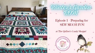 WINTER’S GARDEN BOM: Episode1 - Getting prepared for sew much fun!