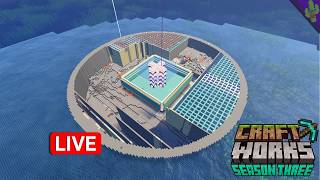 🔴Ocean Monument digging - CraftWorks SMP Behind The Scenes  - !socials: @YukiiY016