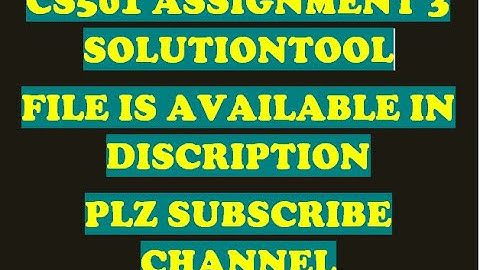 CS501 assignment 3 solution Spring2021 By WAQAS AHMAD