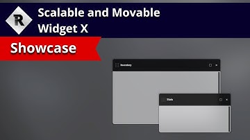 Scalable and Movable Widget X