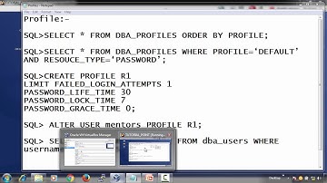Oracle DB - Profile