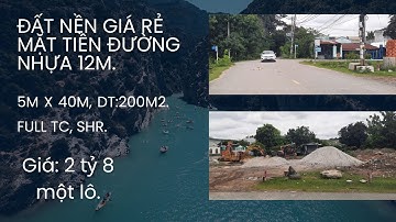 4 Lô Đất 5mx40m, FULL TC GIÁ 2 tỷ 8 một lô. Mặt tiền đường nhựa, Nguyễn Thị My, đường thông suốt.