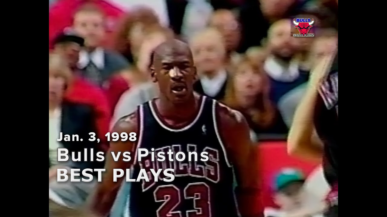 January 3, 1998 Bulls vs Pistons highlights YouTube