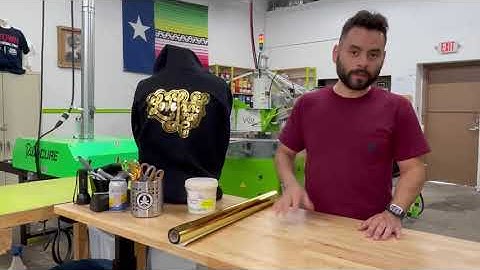GooseWorks ScreenPrinting Studio - Gold Foil Printing Tutorial